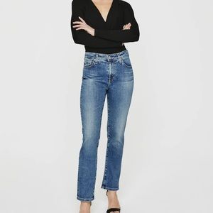 NWT AG Mari High Rise Straight jeans